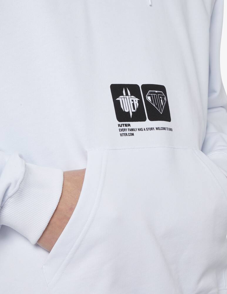 Iuter Felpa con cappuccio double logo - immagine 4 Iuter Felpa con cappuccio double logo - immagine 4
