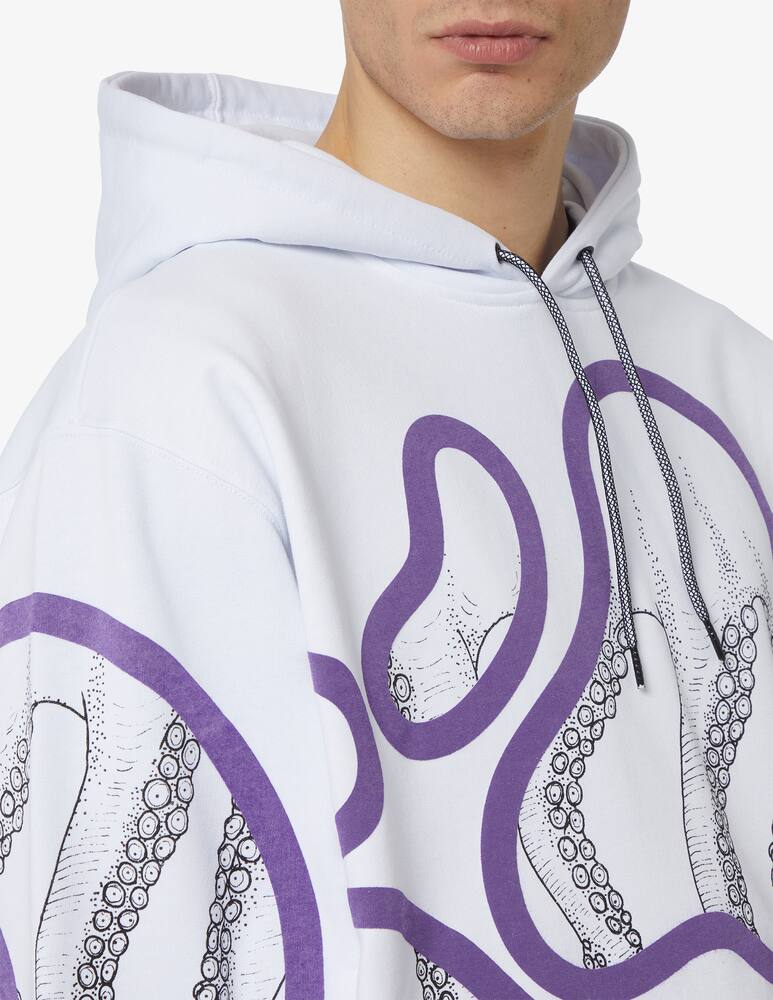 rinascente Octopus Felpa con cappuccio stained 