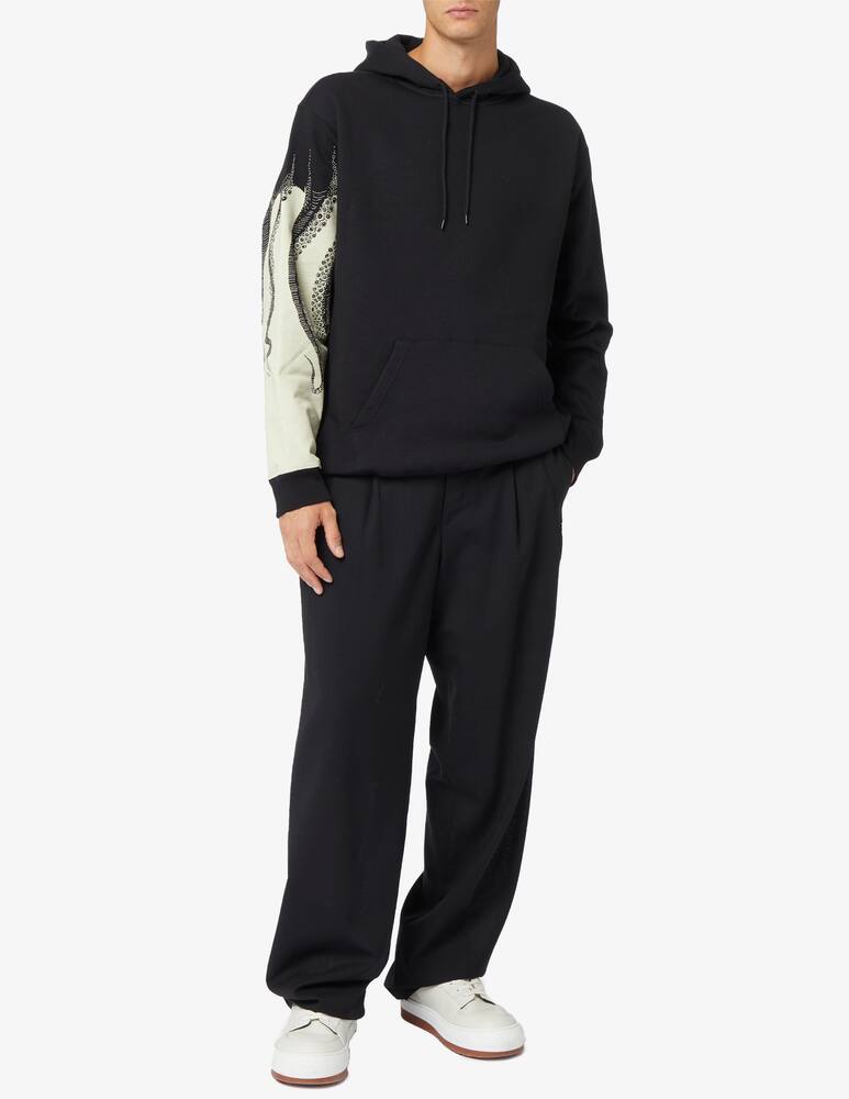 rinascente Octopus Outline logo hoodie