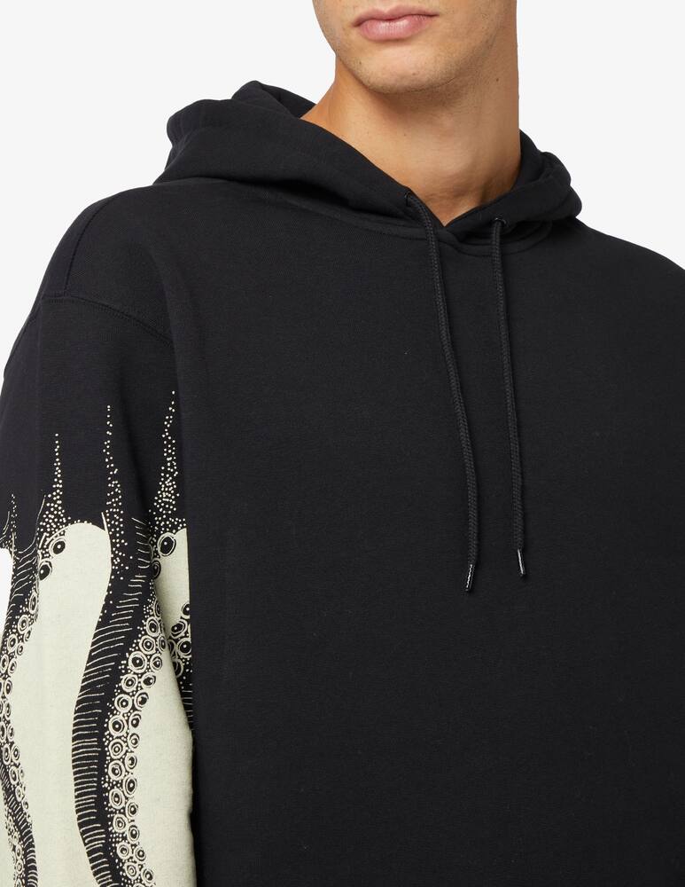 rinascente Octopus Outline logo hoodie