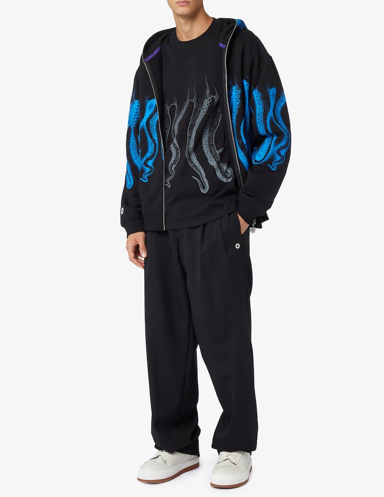 rinascente Octopus Hoodie fzip octopus skull