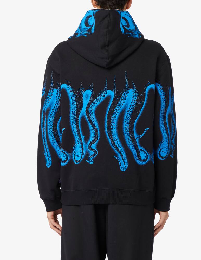 rinascente Octopus Hoodie fzip octopus skull