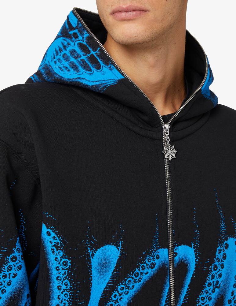 rinascente Octopus Hoodie fzip octopus skull