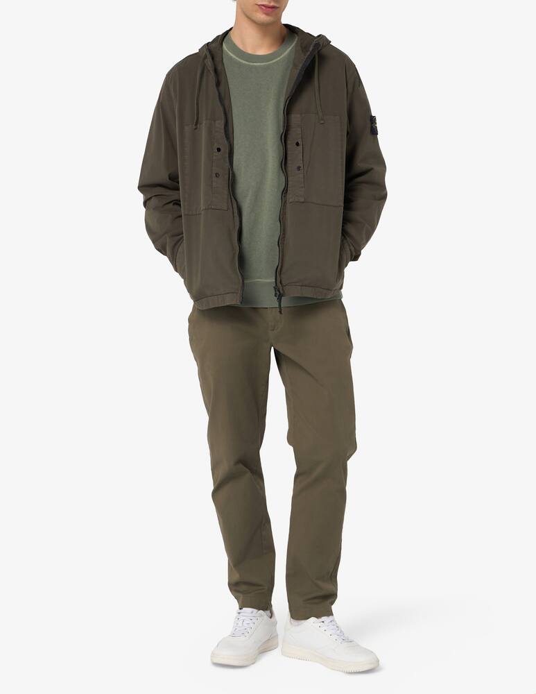 rinascente Stone Island Giacca zip cappuccio cotone