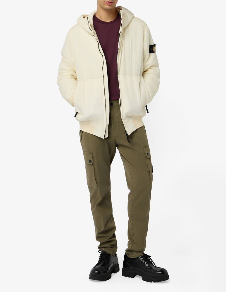 rinascente Stone Island Crinkle nylon hooded jacket