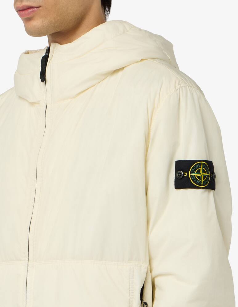 rinascente Stone Island Crinkle nylon hooded jacket