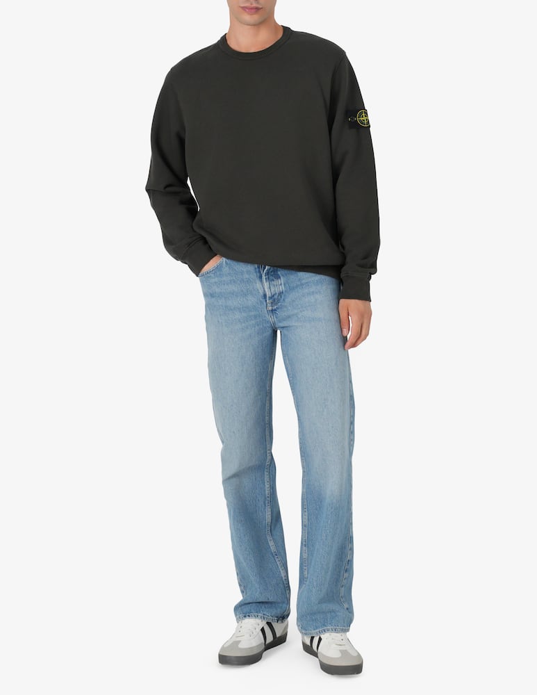 Stone Island Felpa in cotone fleece - immagine 2 Stone Island Felpa in cotone fleece - immagine 2