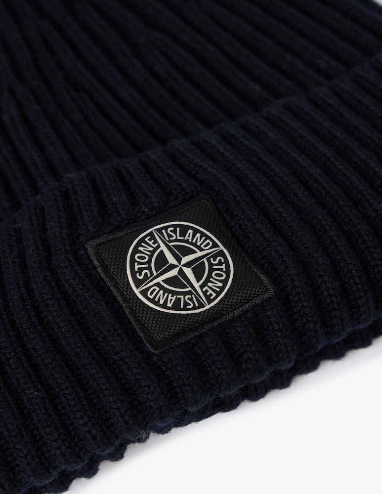 rinascente Stone Island Berretto a coste in lana