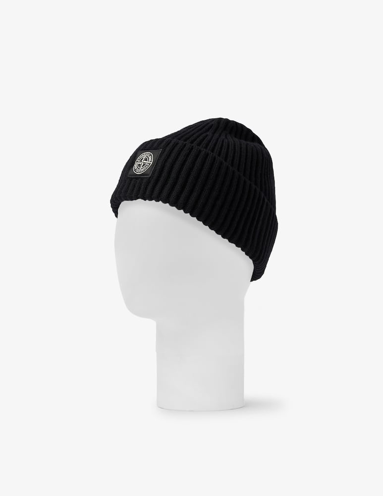 rinascente Stone Island Ribbed wool beanie