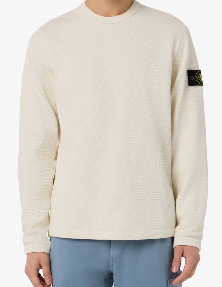 Stone Island Felpa in cotone a rete - immagine 1 Stone Island Felpa in cotone a rete - immagine 1