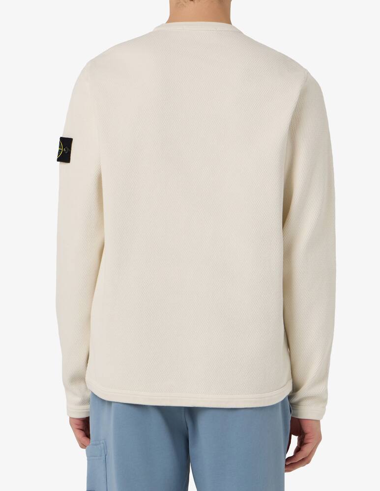 Stone Island Felpa in cotone a rete - immagine 3 Stone Island Felpa in cotone a rete - immagine 3