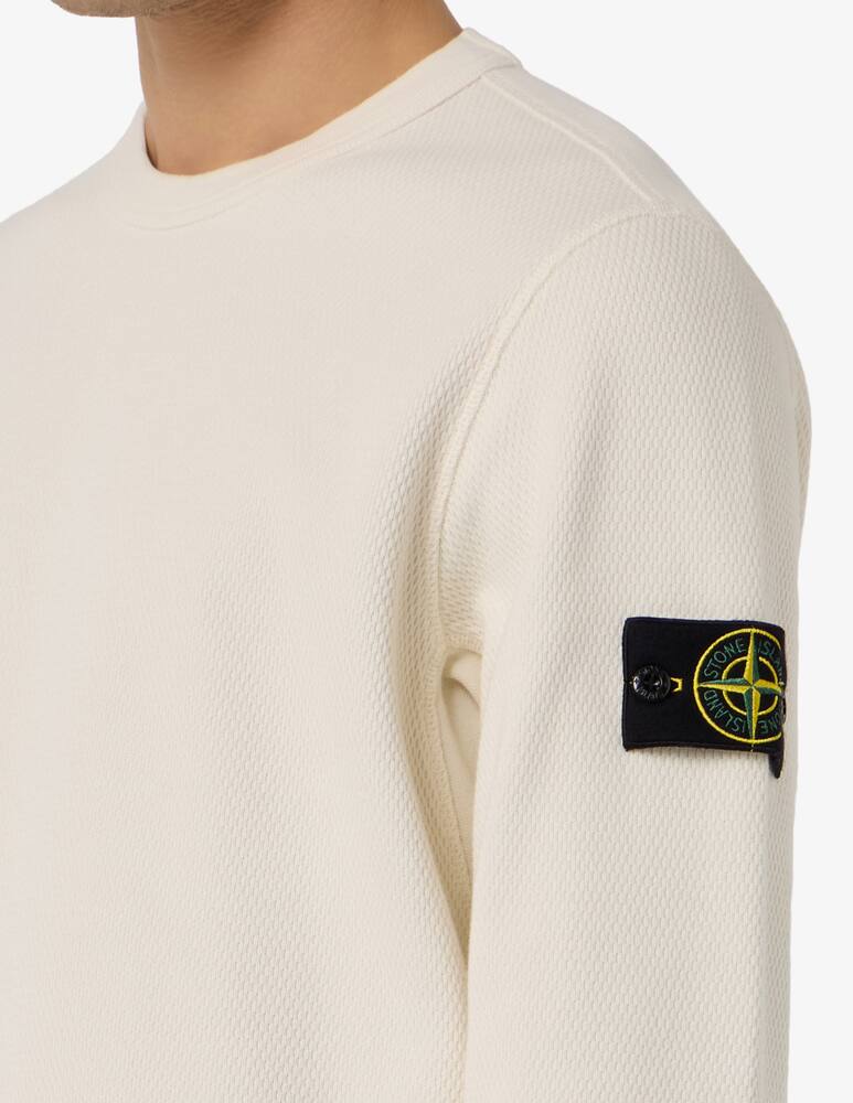 Stone Island Felpa in cotone a rete - immagine 4 Stone Island Felpa in cotone a rete - immagine 4