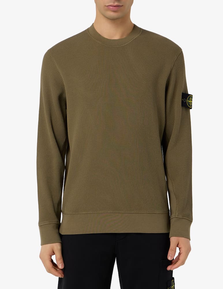 rinascente Stone Island Felpa girocollo waffle