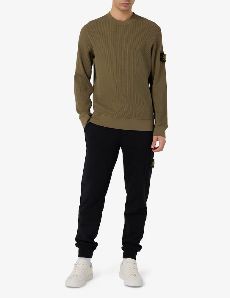 rinascente Stone Island Felpa girocollo waffle