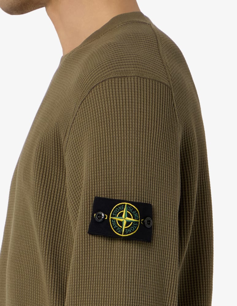 rinascente Stone Island Felpa girocollo waffle