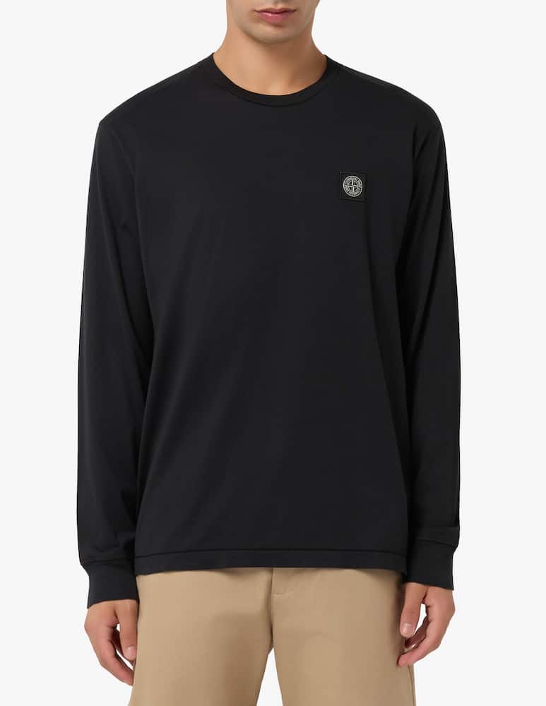 rinascente Stone Island Maglia patch slim lunga