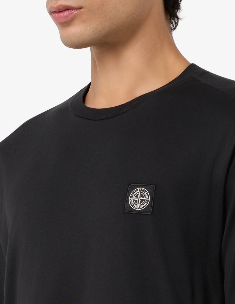 rinascente Stone Island Maglia patch slim lunga