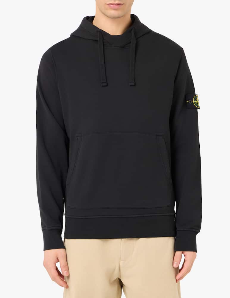 Stone Island Felpa con cappuccio in cotone leggero - immagine 1 Stone Island Felpa con cappuccio in cotone leggero - immagine 1