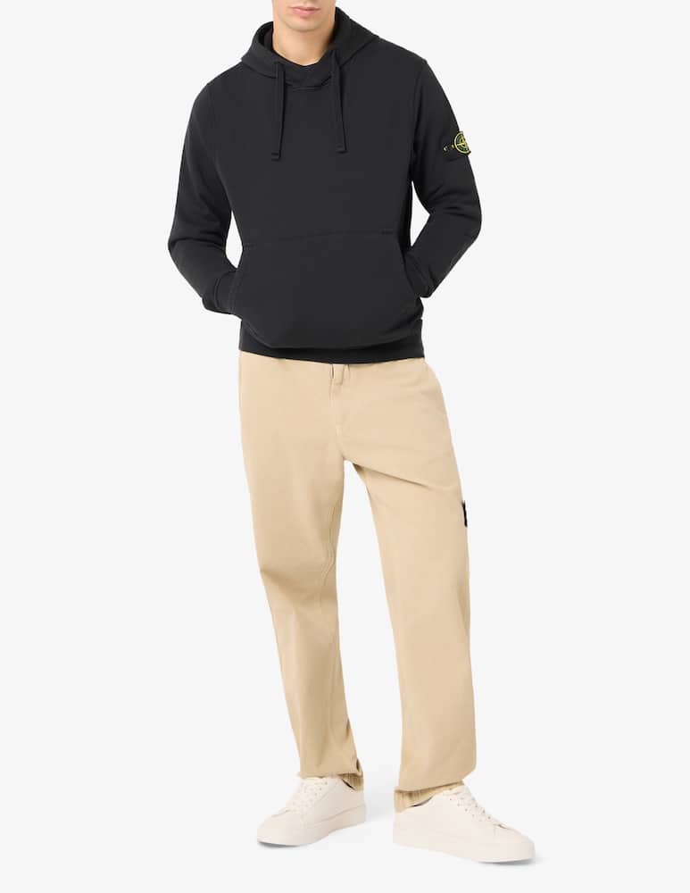Stone Island Felpa con cappuccio in cotone leggero - immagine 2 Stone Island Felpa con cappuccio in cotone leggero - immagine 2