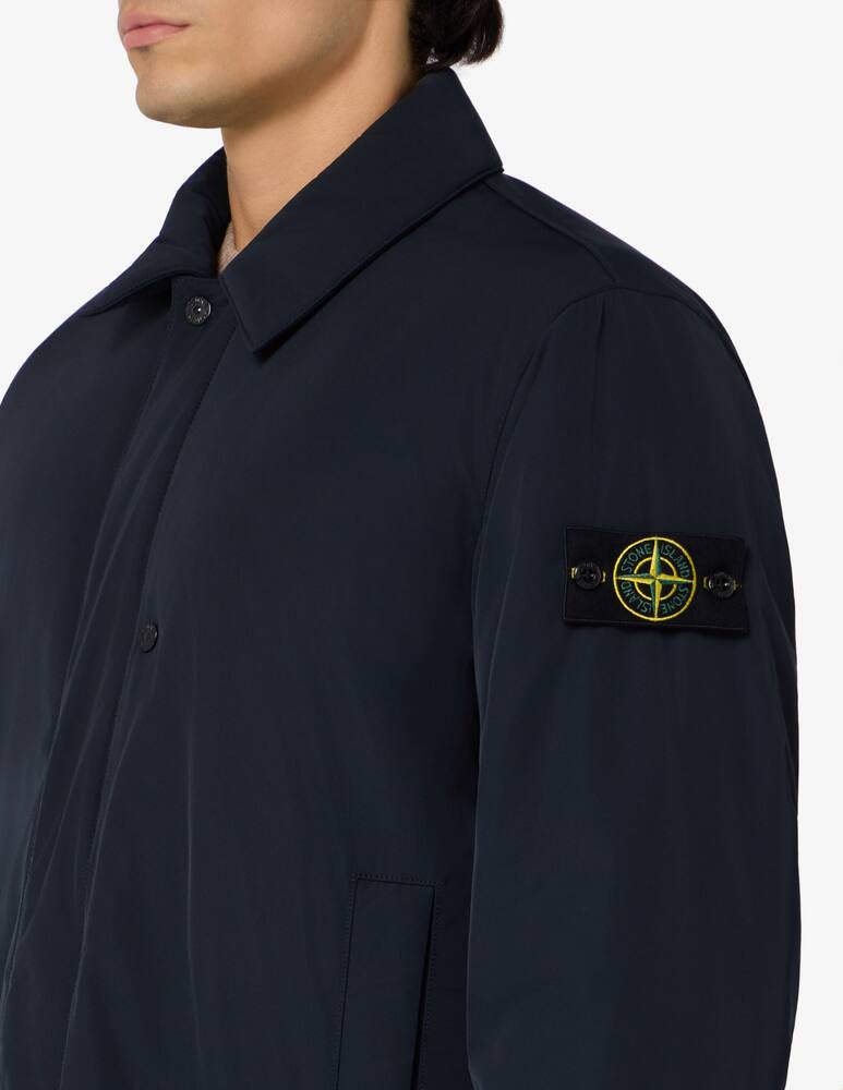 rinascente Stone Island Long micro twill coat