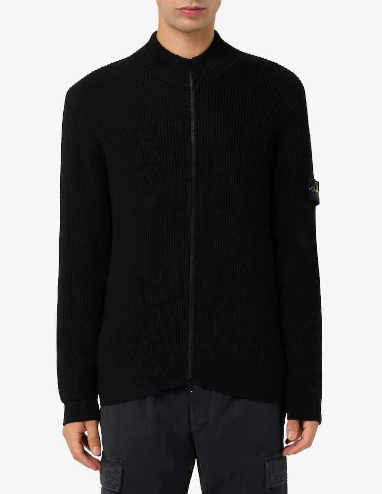 rinascente Stone Island Cardigan zip in lana