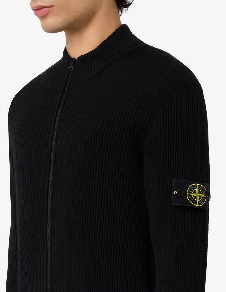 rinascente Stone Island Cardigan zip in lana