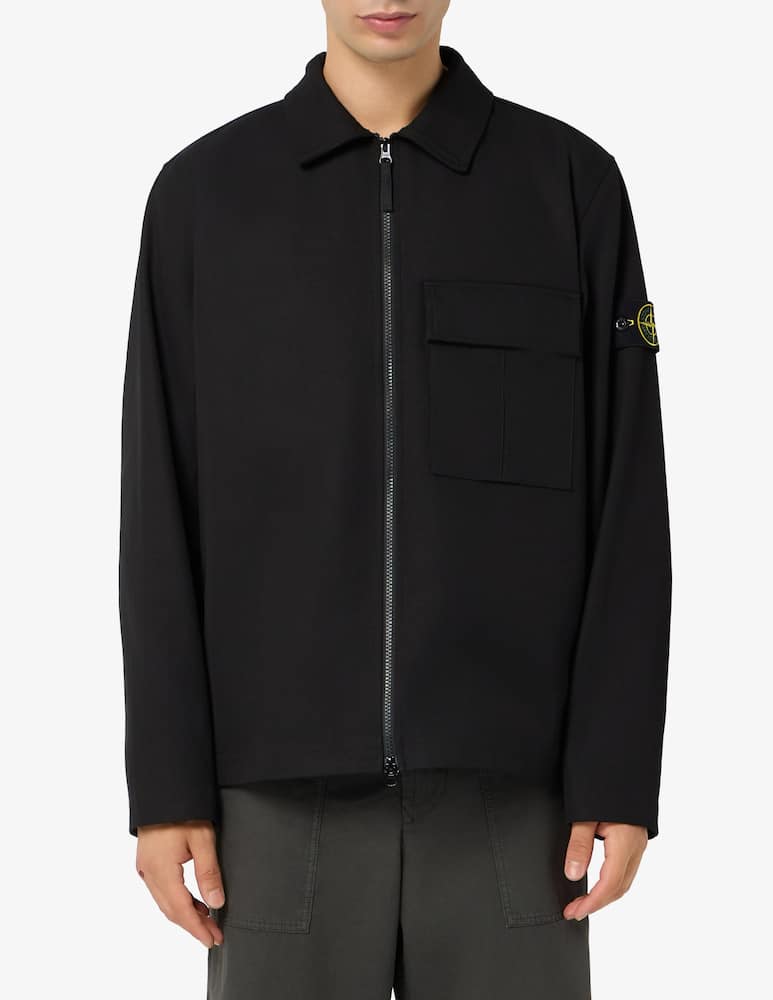 rinascente Stone Island Giacca overshirt zip panama