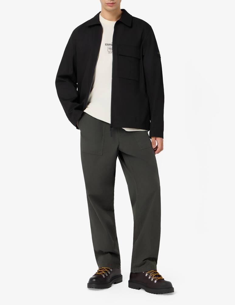 rinascente Stone Island Giacca overshirt zip panama