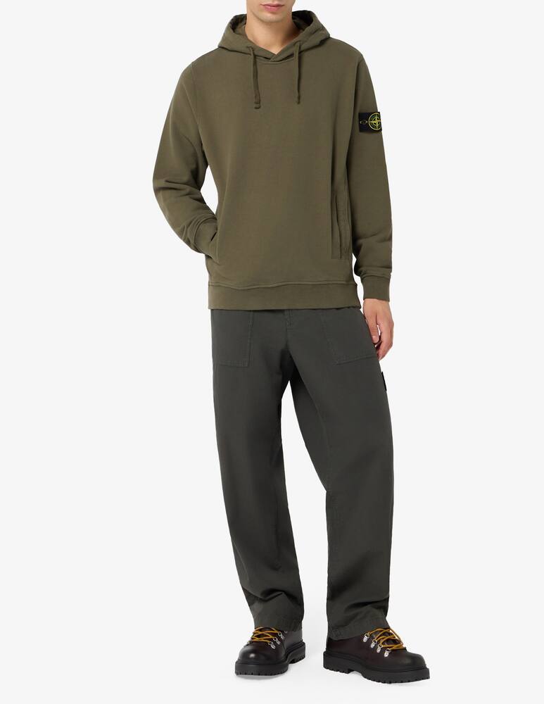 Stone Island Felpa cappuccio in cotone - immagine 2 Stone Island Felpa cappuccio in cotone - immagine 2