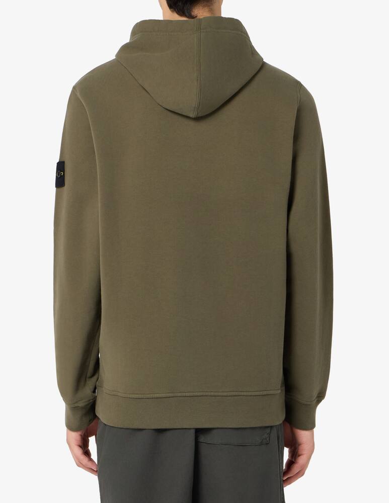 Stone Island Felpa cappuccio in cotone - immagine 3 Stone Island Felpa cappuccio in cotone - immagine 3