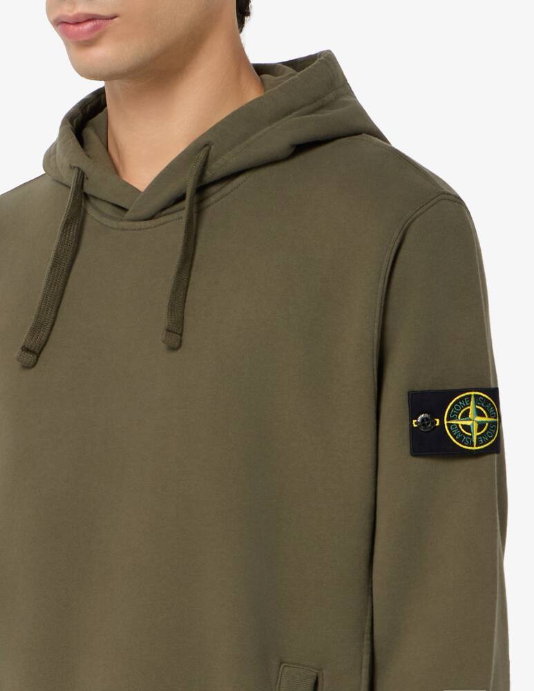 Stone Island Felpa cappuccio in cotone - immagine 4 Stone Island Felpa cappuccio in cotone - immagine 4