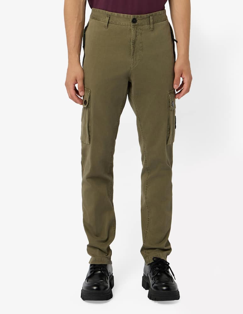 Stone Island Pantaloni cargo slim twill - immagine 1 Stone Island Pantaloni cargo slim twill - immagine 1