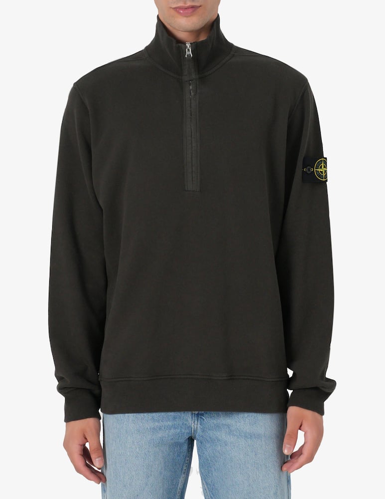 rinascente Stone Island Felpa zip in cotone fleece