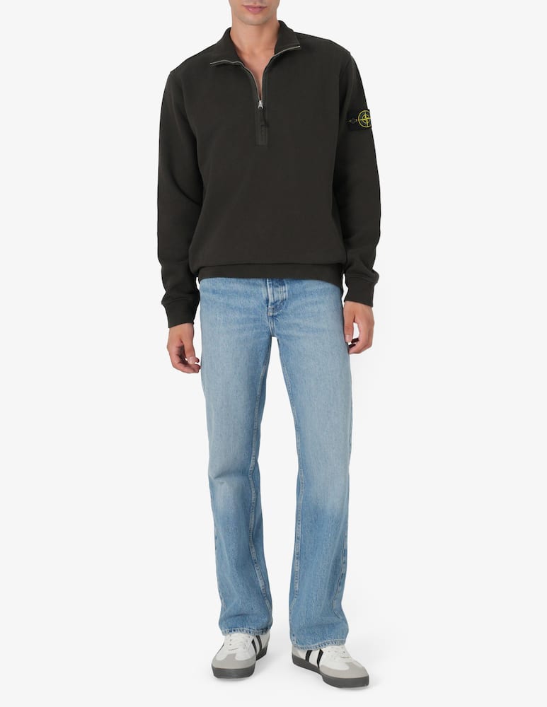 rinascente Stone Island Felpa zip in cotone fleece