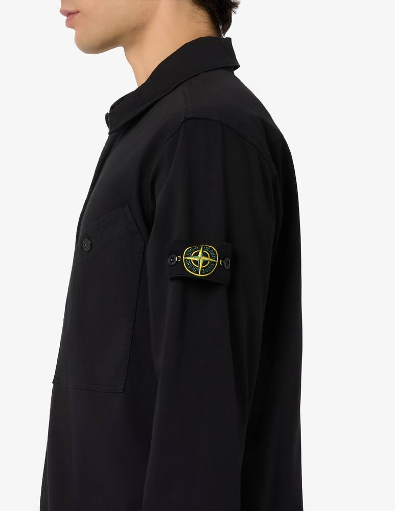 rinascente Stone Island Overshirt zip cotone satinato