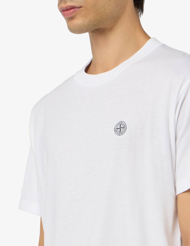 rinascente Stone Island Maglia patch lavata slim