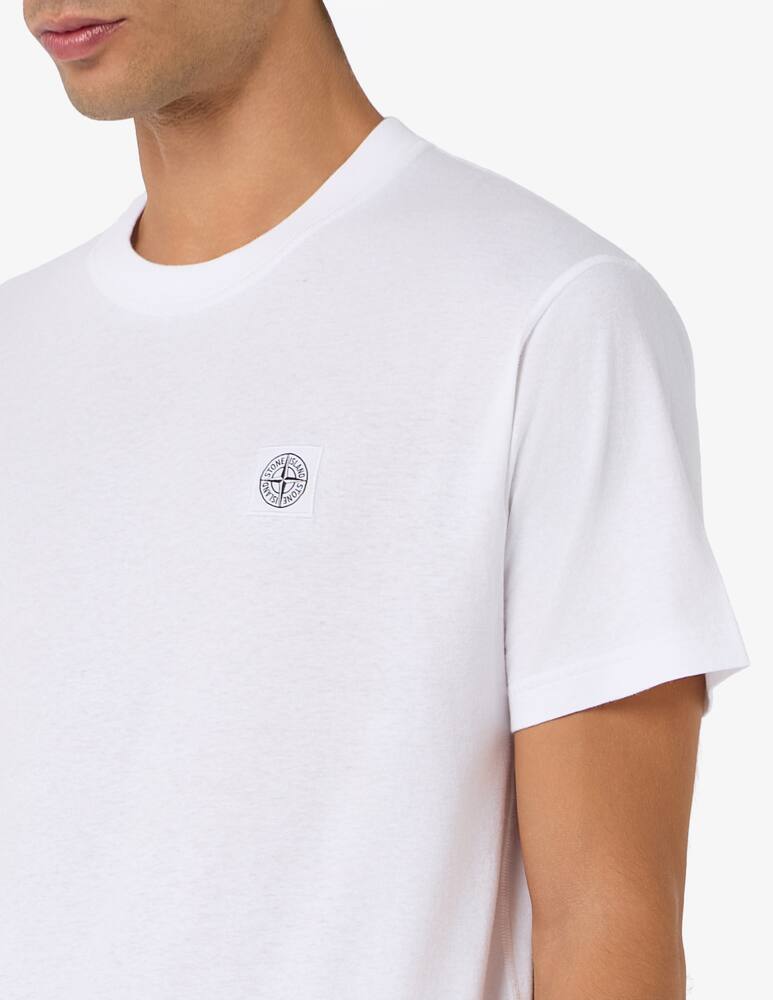 Stone Island T-shirt con patch lavata slim fit - immagine 4 Stone Island T-shirt con patch lavata slim fit - immagine 4