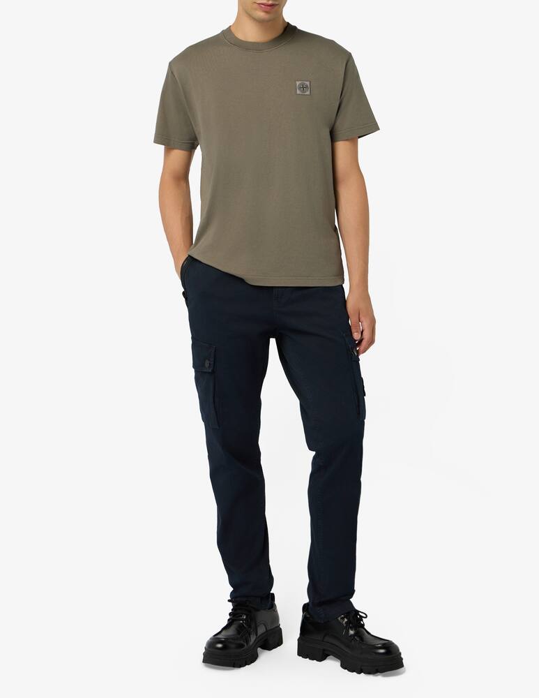 rinascente Stone Island T-shirt patch lavata slim