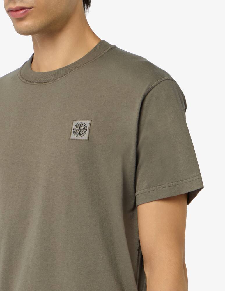 rinascente Stone Island T-shirt patch lavata slim