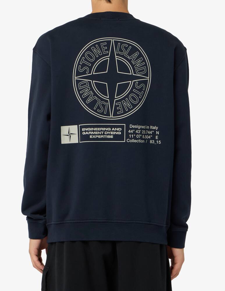 rinascente Stone Island Felpa industriale stampa retro