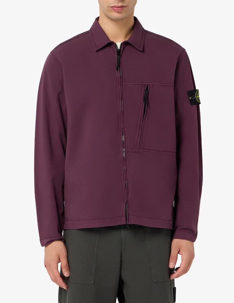 rinascente Stone Island Zip twill overshirt