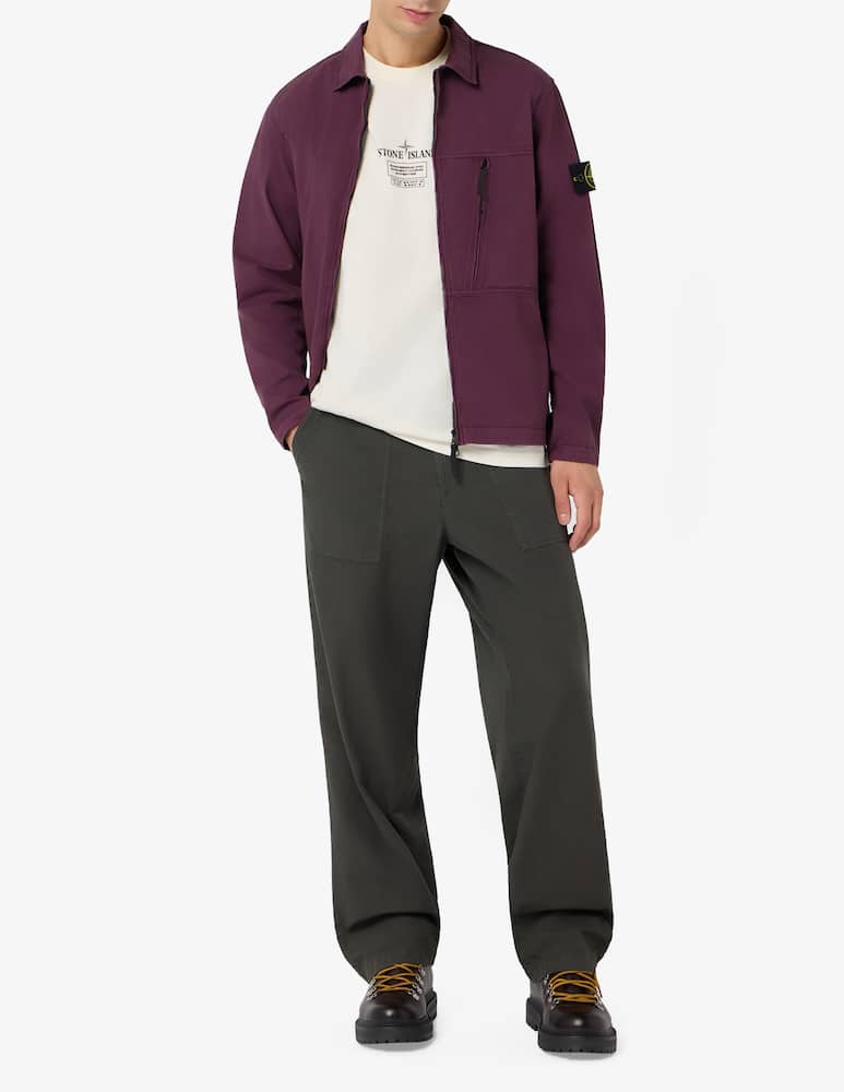 rinascente Stone Island Zip twill overshirt