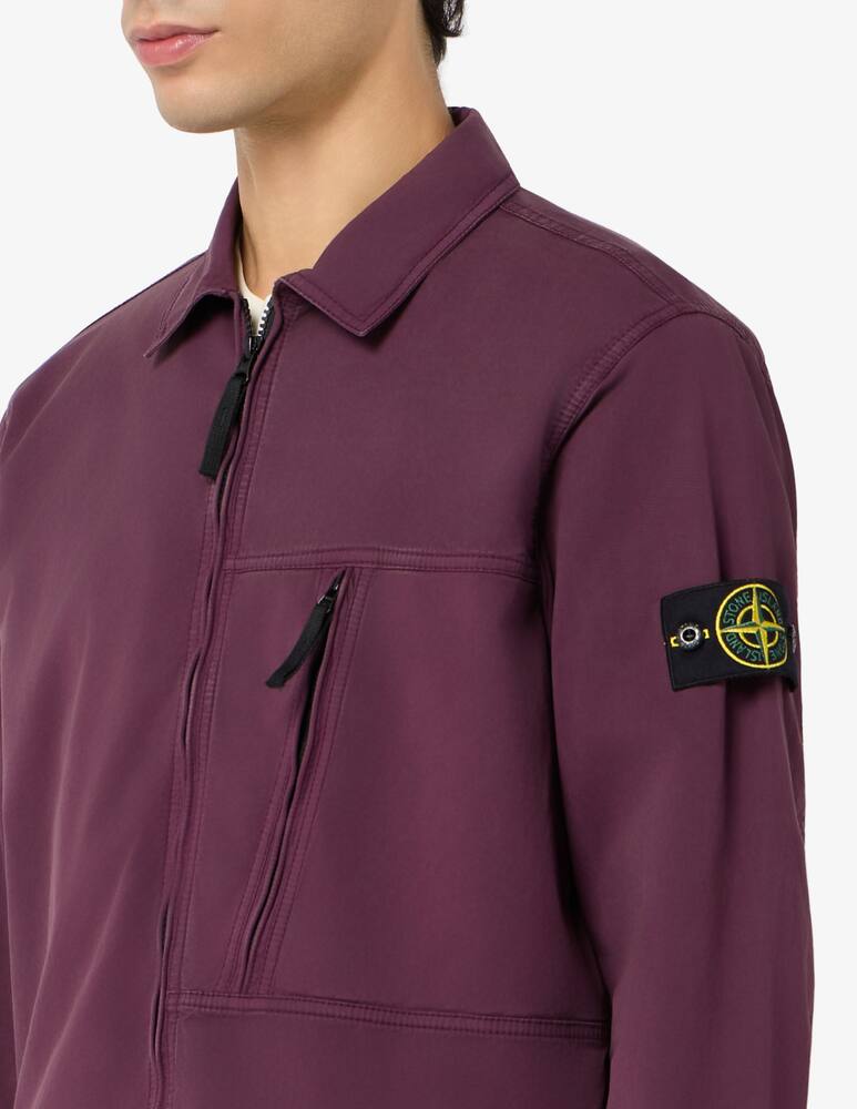 rinascente Stone Island Zip twill overshirt
