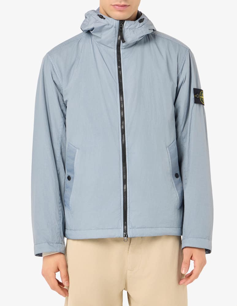 rinascente Stone Island Hooded crinkle jacket