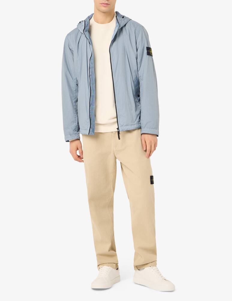 rinascente Stone Island Hooded crinkle jacket