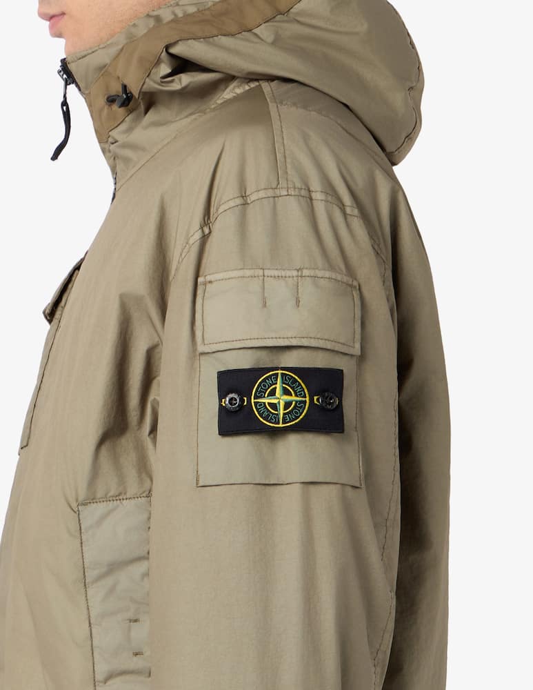rinascente Stone Island Bomber con cappuccio membrana garment dyed
