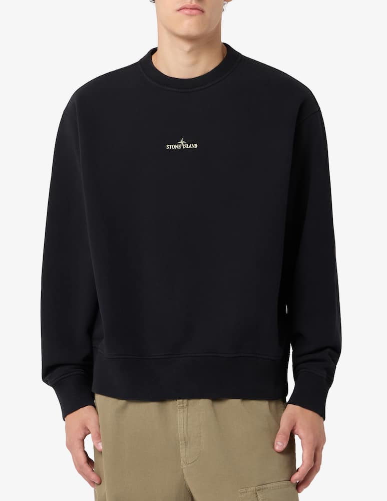 Stone Island Organic cotton fleece sweatshirt - picture 1 Stone Island Organic cotton fleece sweatshirt - picture 1