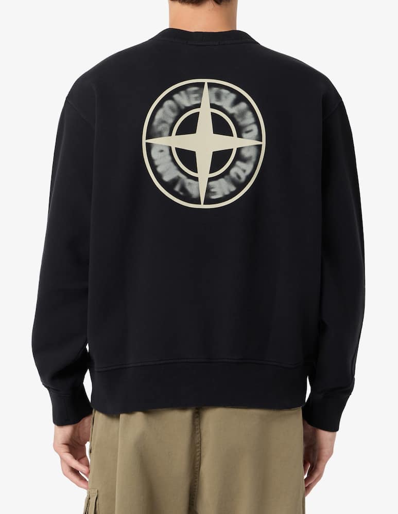 Stone Island Organic cotton fleece sweatshirt - picture 3 Stone Island Organic cotton fleece sweatshirt - picture 3
