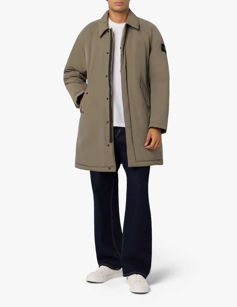 Stone Island Cappotto lungo micro twill - immagine 2 Stone Island Cappotto lungo micro twill - immagine 2