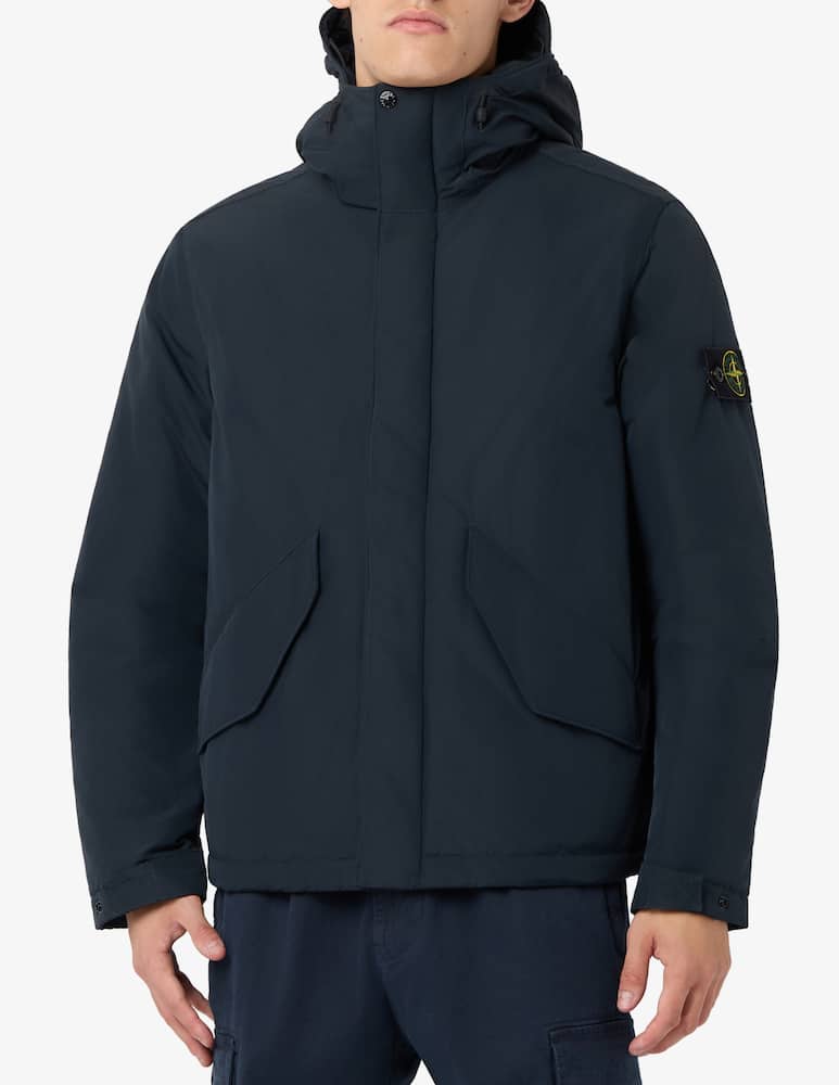 Stone Island Parka corto in micro twill - immagine 1 Stone Island Parka corto in micro twill - immagine 1